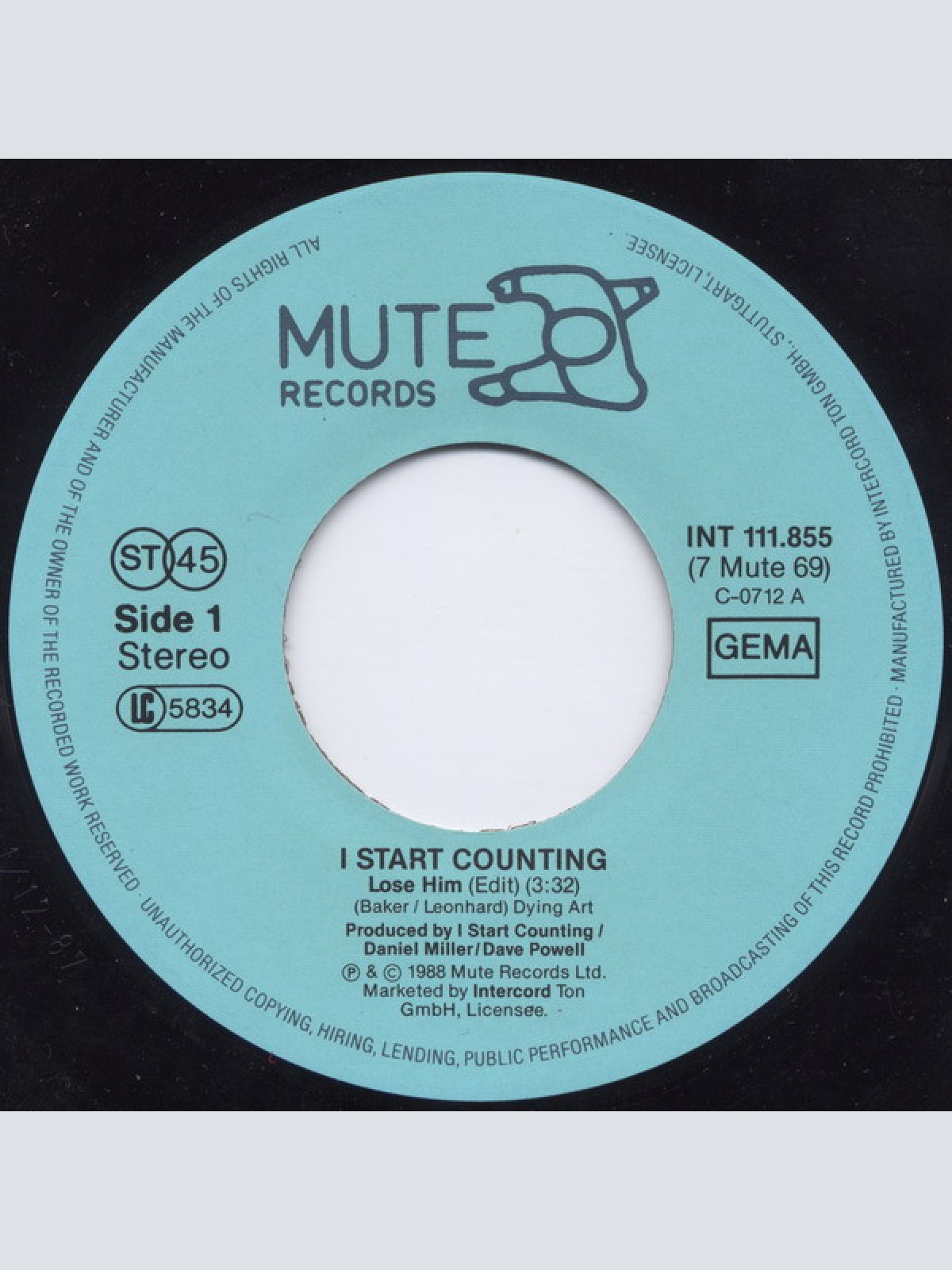 Vinyl / I Start Counting - Lose Him (Edit)