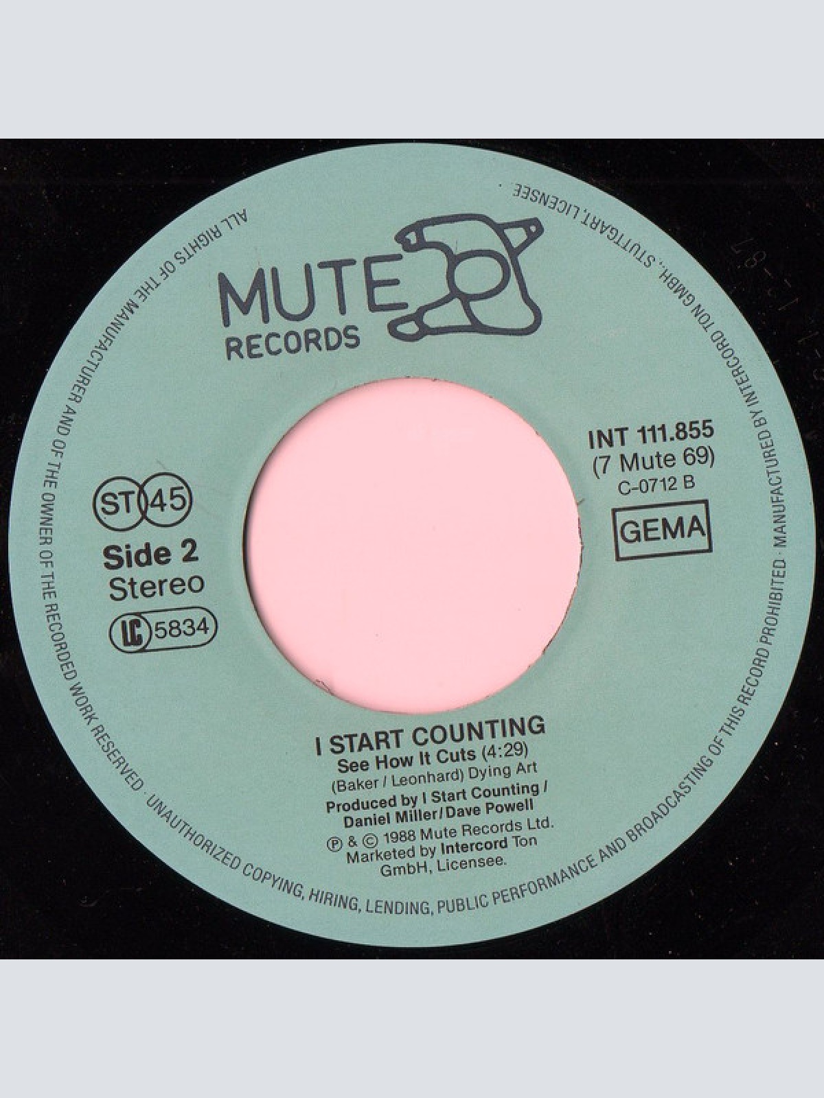 Vinyl / I Start Counting - Lose Him (Edit)