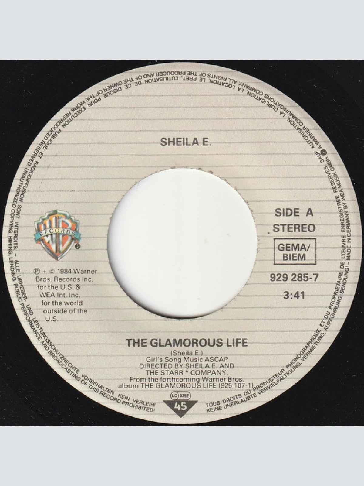 Vinyl / Sheila E. - The Glamorous Life