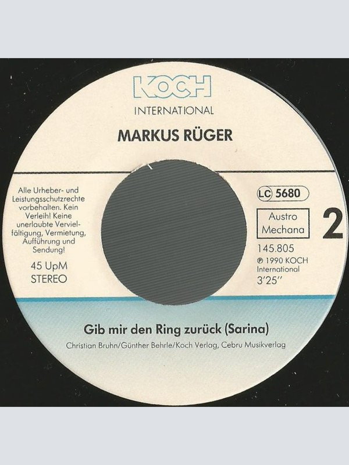 Vinyl / Markus Rüger - Meine Erste Große Liebe