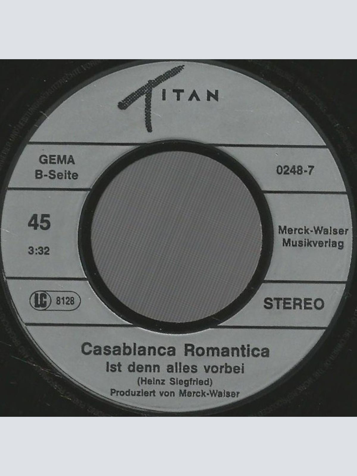 Vinyl / Casablanca Romantica - Wenn Du Jetzt Wieder Gehst
