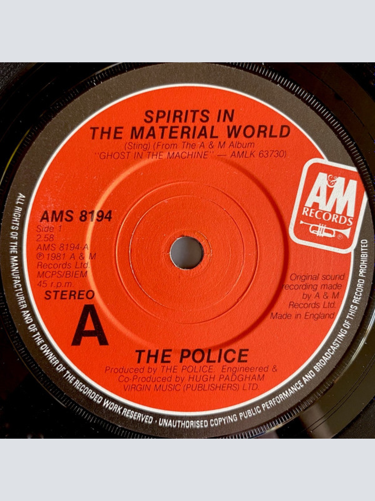 Vinyl / The Police - Spirits In The Material World
