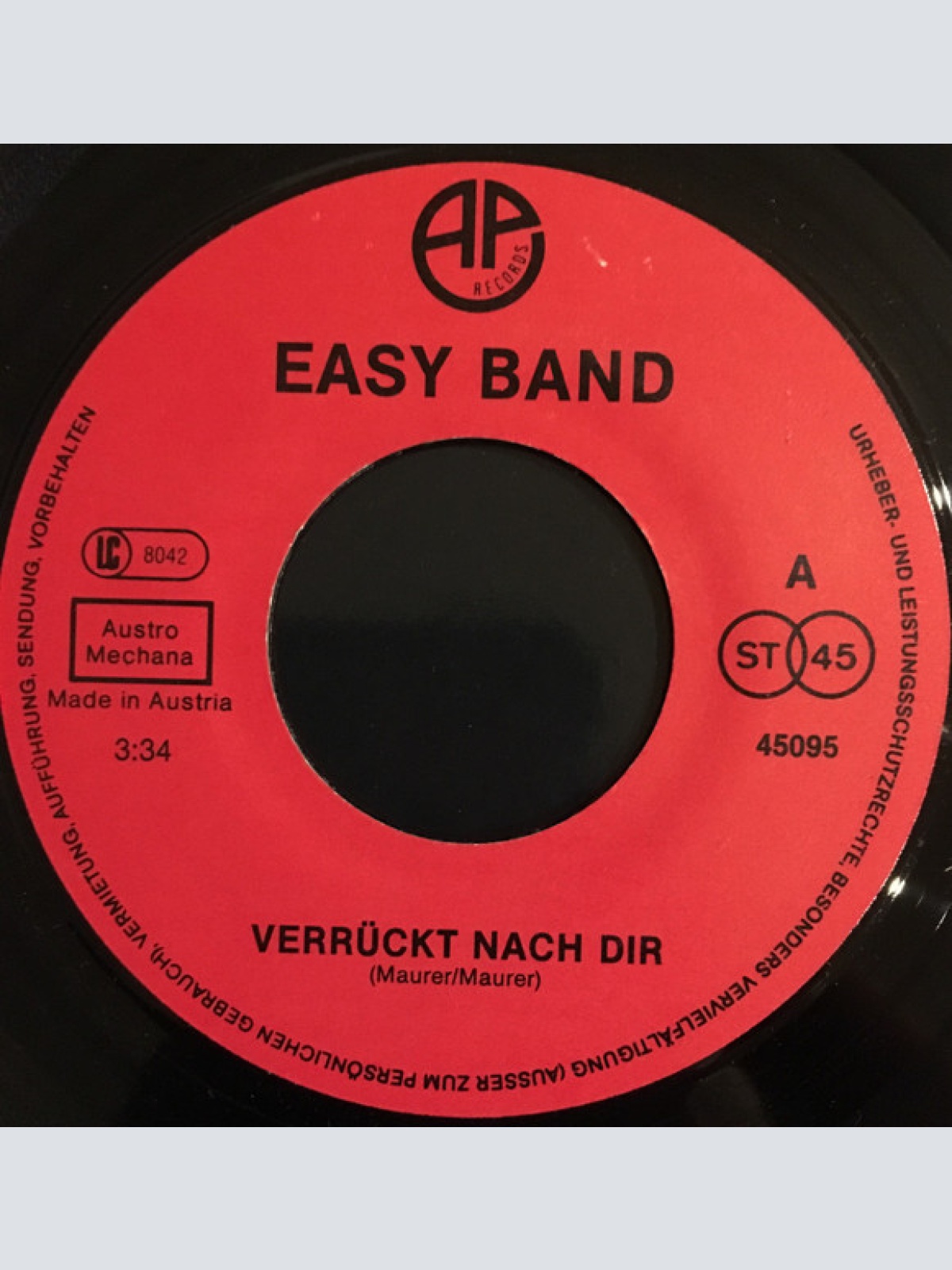Vinyl / Easy Band - Verrückt Nach Dir / Mit Dir