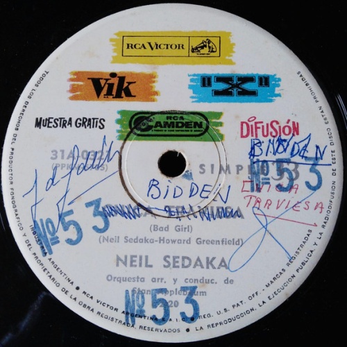 Vinyl / Neil Sedaka - Chica Traviesa = Bad Girl