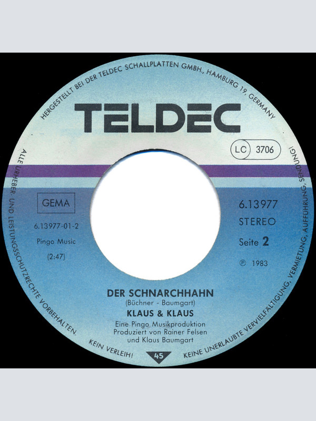 Vinyl / Klaus & Klaus - Da Steht Ein Pferd Auf'm Flur