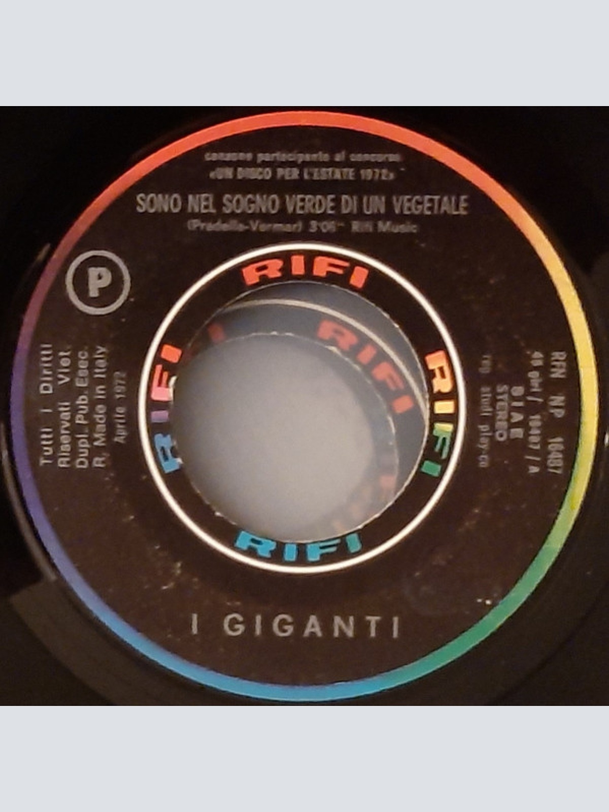 Vinyl / I Giganti - Sono Nel Sogno Verde Di Un Vegetale