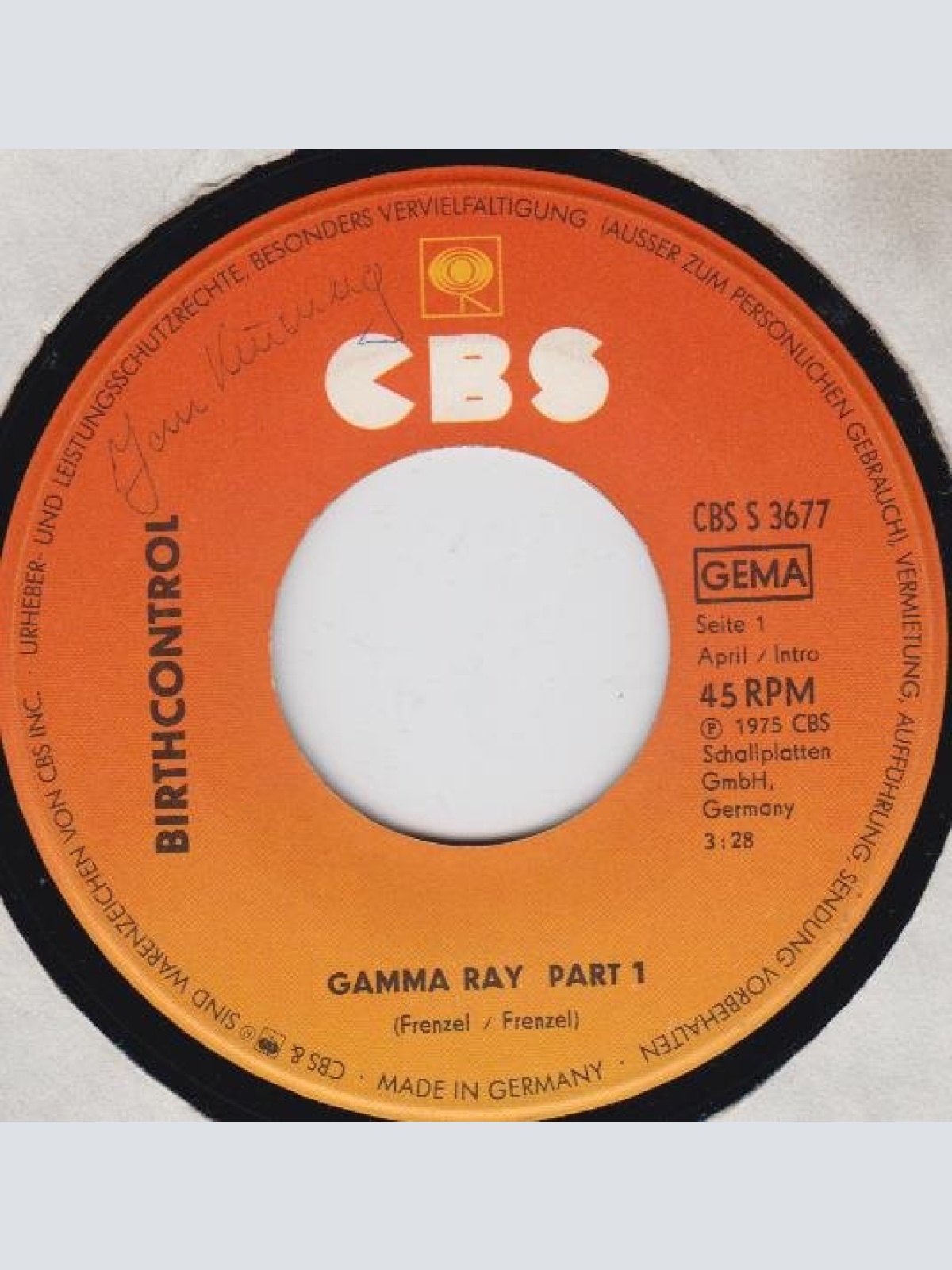 Vinyl / Birth Control - Gamma Ray Part 1+2