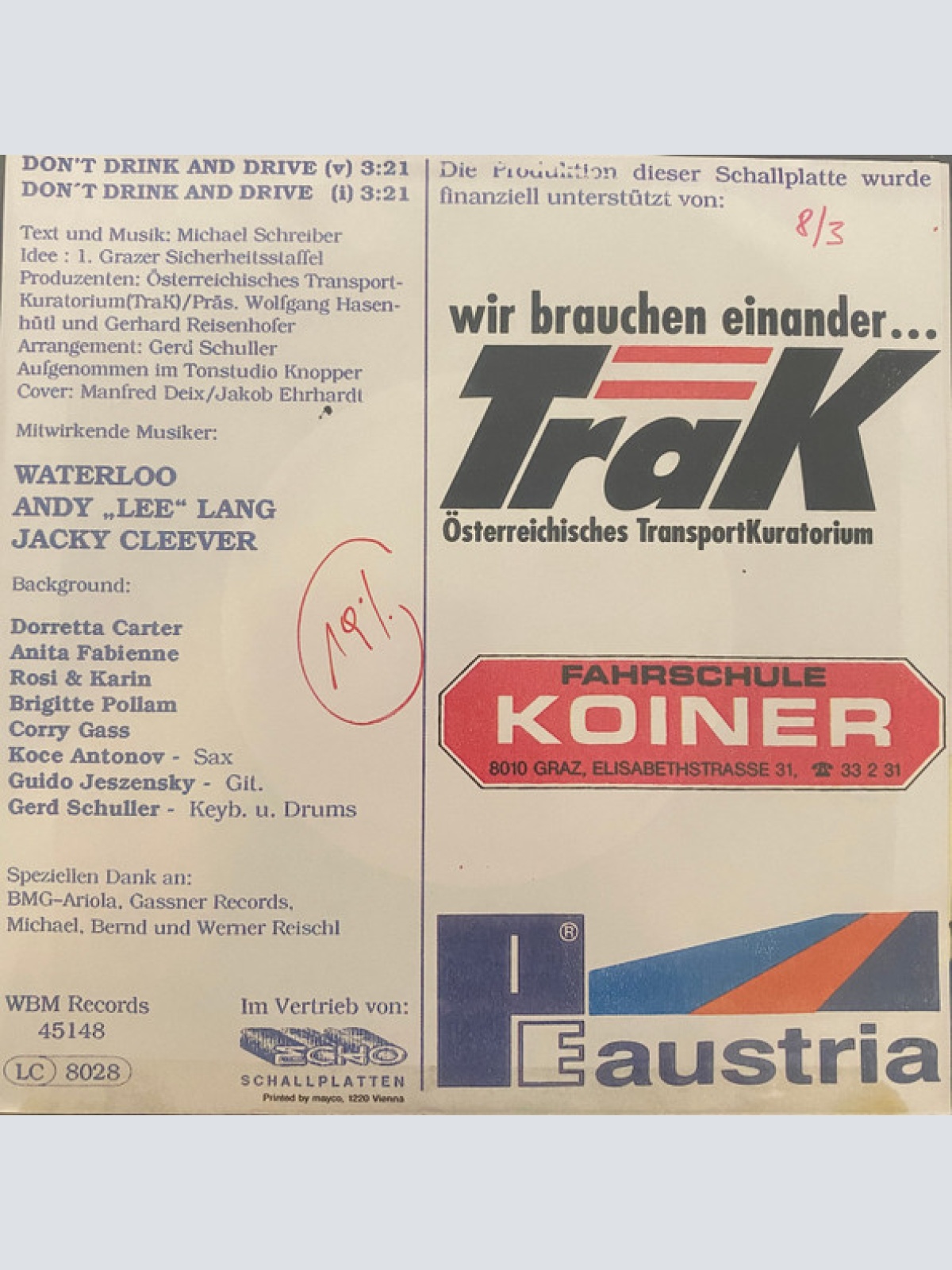 Vinyl / Waterloo (3), Andy Lee Lang, Jack Cleever - Alk Und Auto?