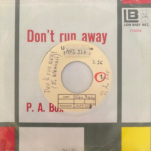 Vinyl / P. A. Box - Don't Run Away