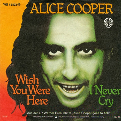Vinyl / Alice Cooper (2) - Wish You Were Here / I Never Cry