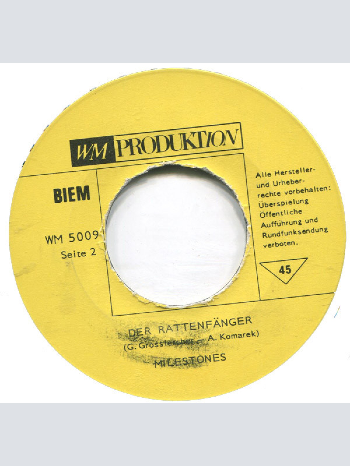 Vinyl / Milestones - Einmal / Der Rattenfänger