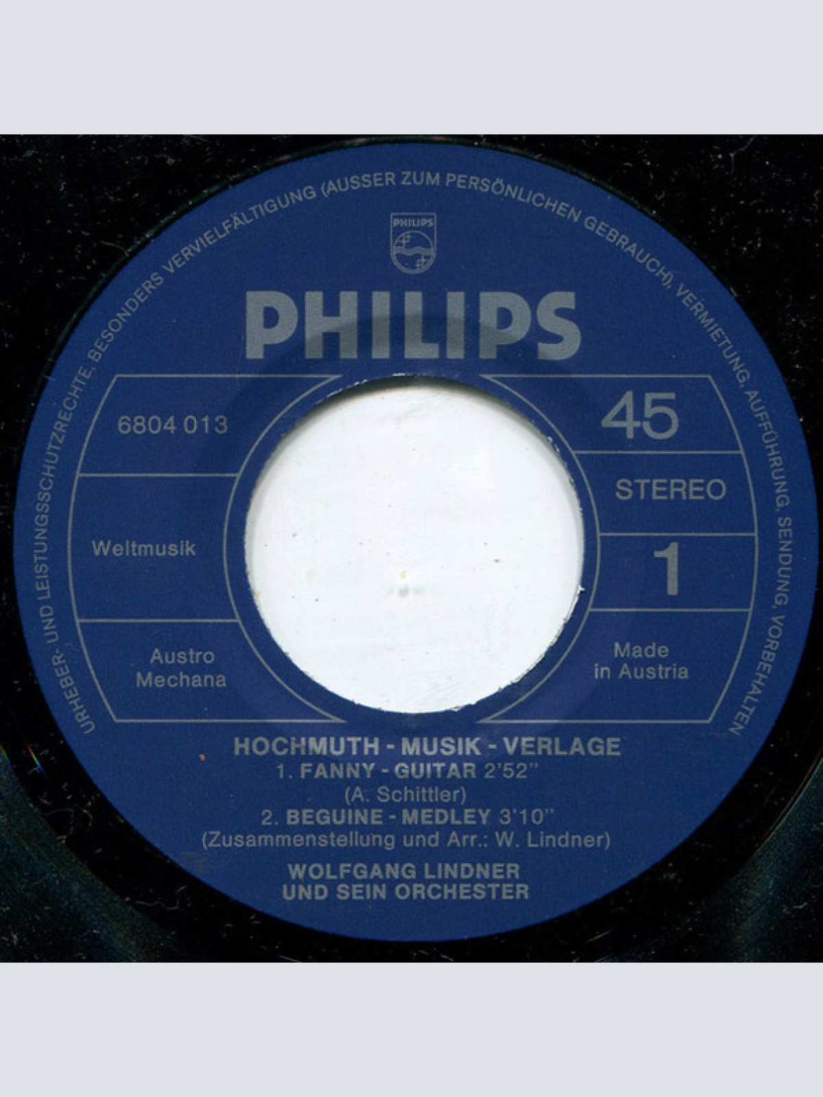 Vinyl / Wolfgang Lindner Und Sein Orchester* - Hochmuth-Musik-Verlage