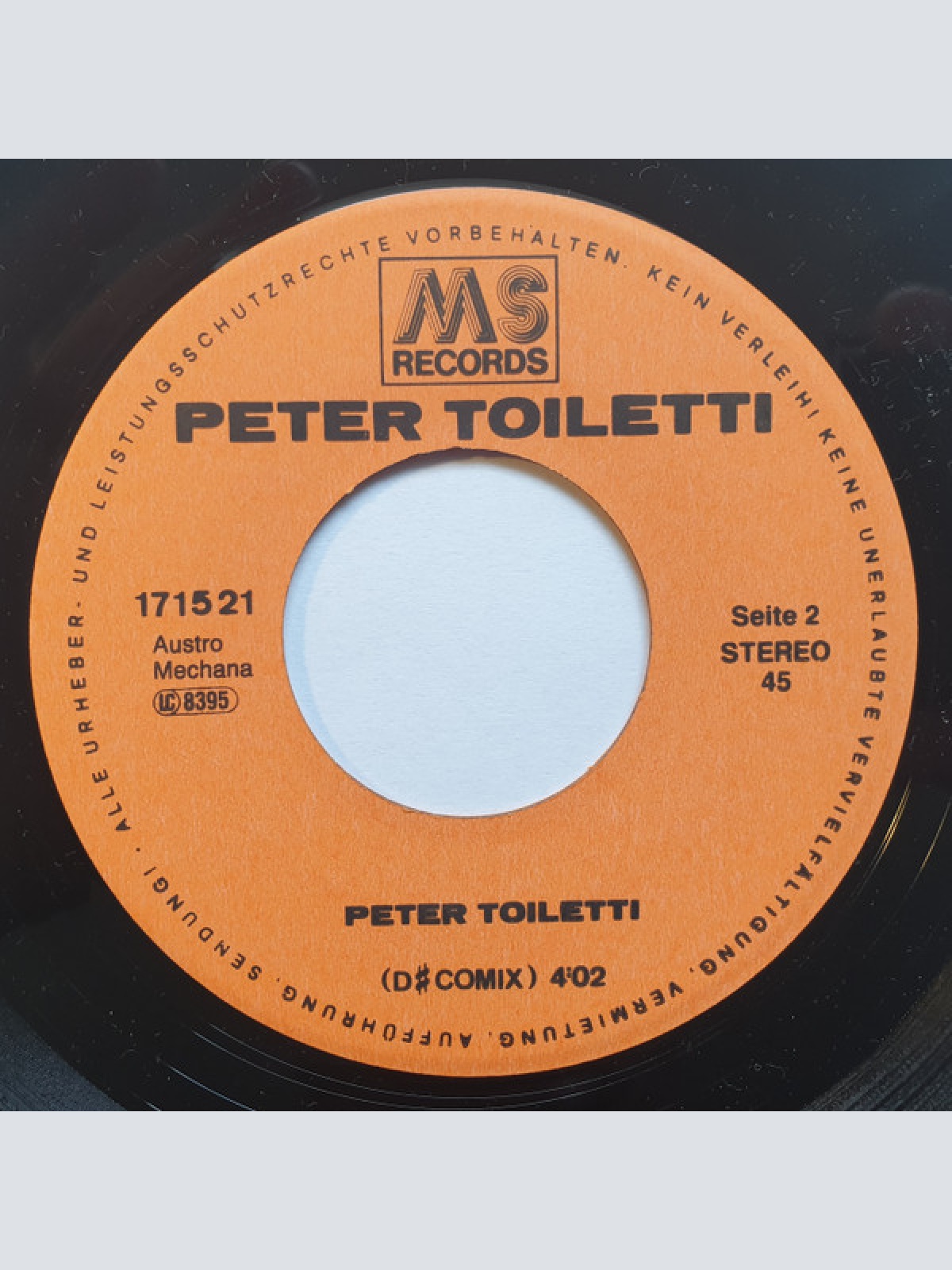 Vinyl / Peter Toiletti & Die Requisiten - Wir Stechen In See