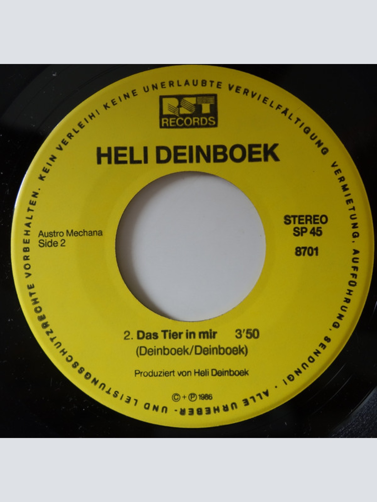 Vinyl / Heli Deinboek - Nein Sag' Ich (Und Ja Mein' Ich)