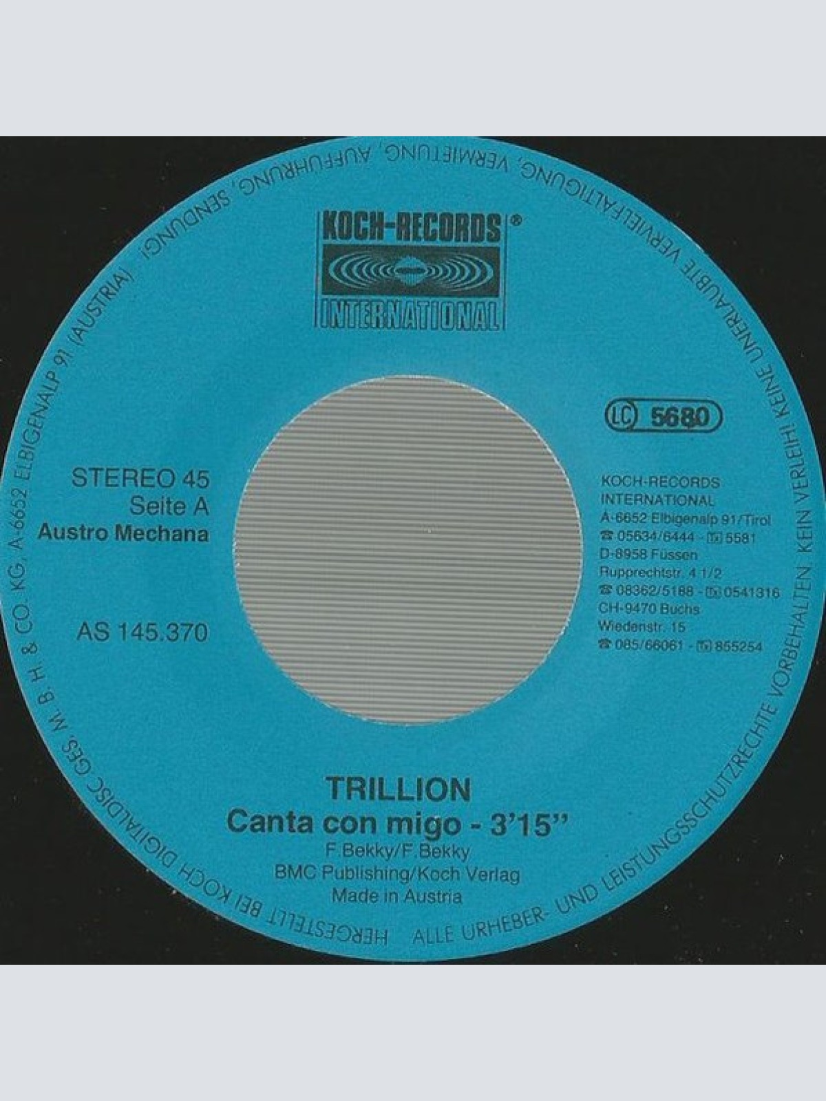 Vinyl / Trillion (2) - Canta Con Migo