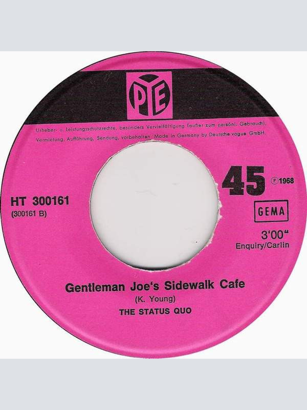 Vinyl / The Status Quo* - Pictures Of Matchstick Men