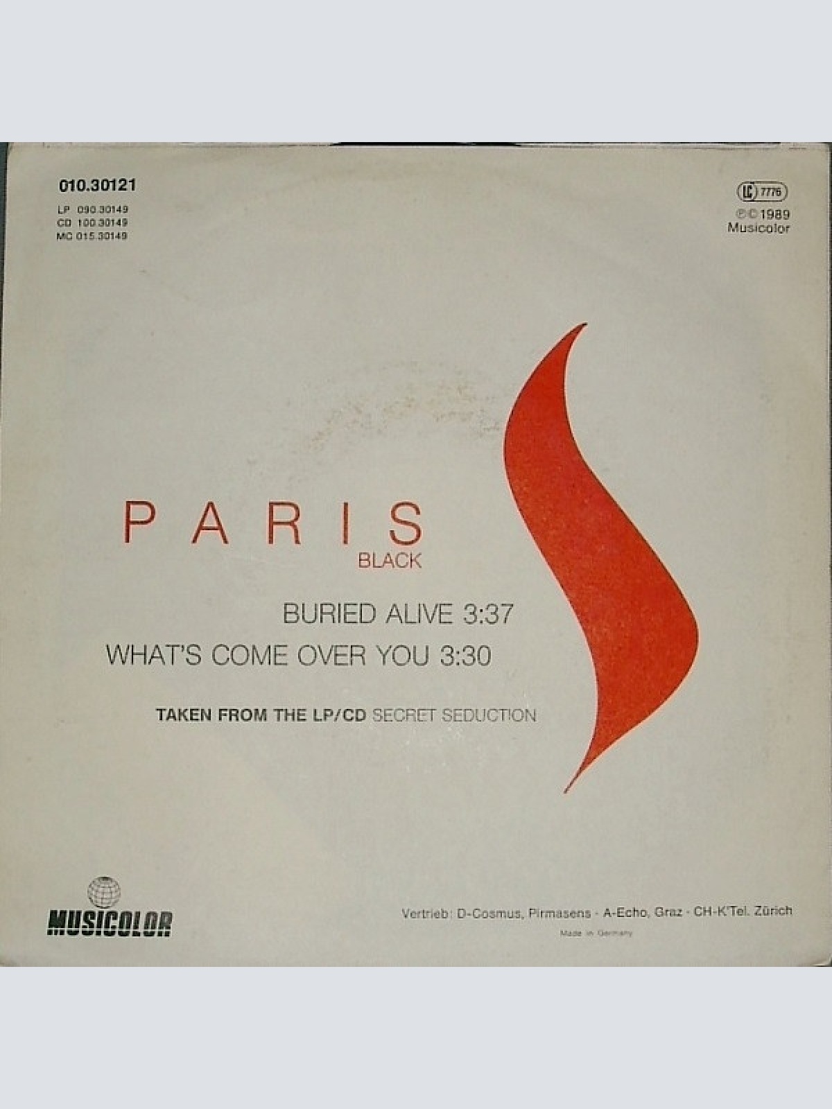 Vinyl / Paris Black - Buried Alive