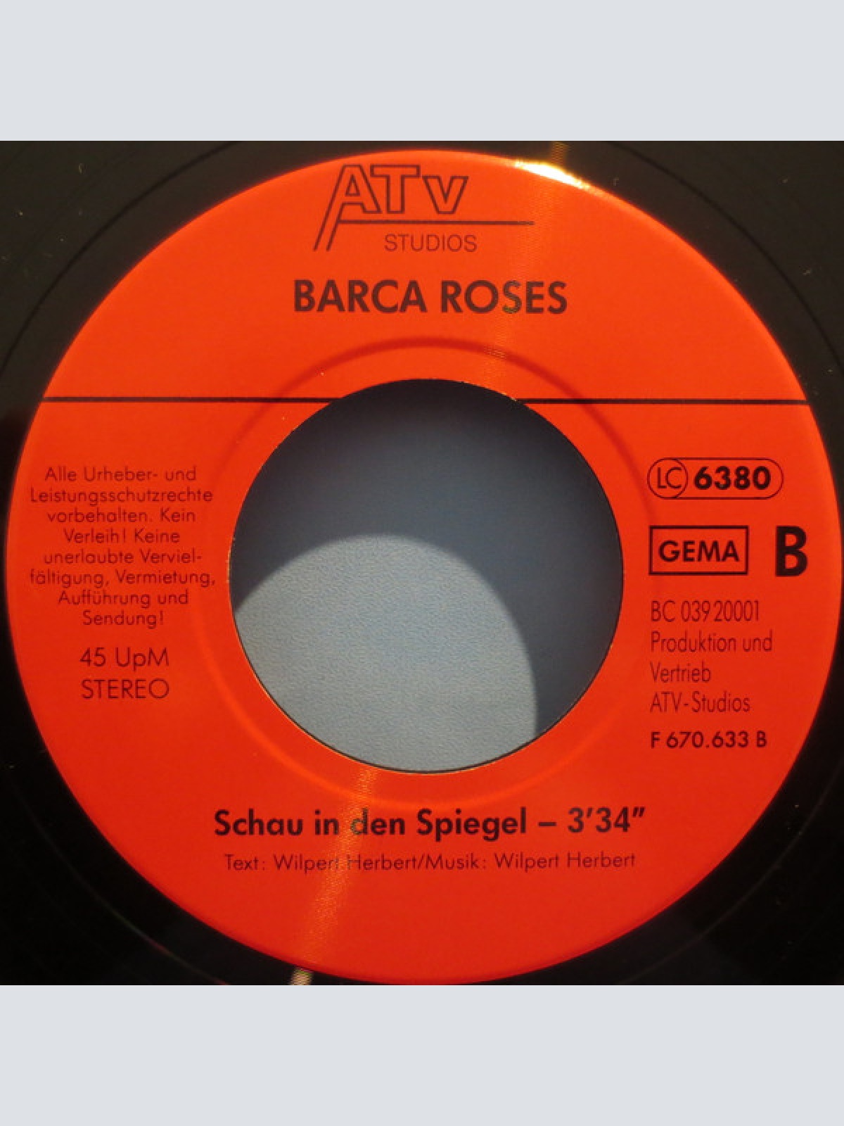 Vinyl / Barca Roses - Liebe Mutter