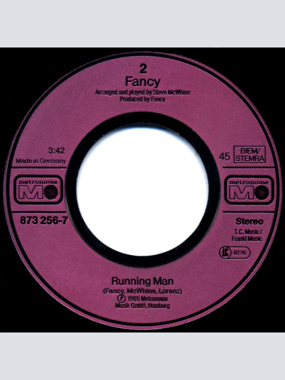 Vinyl / Fancy - All My Loving / Running Man