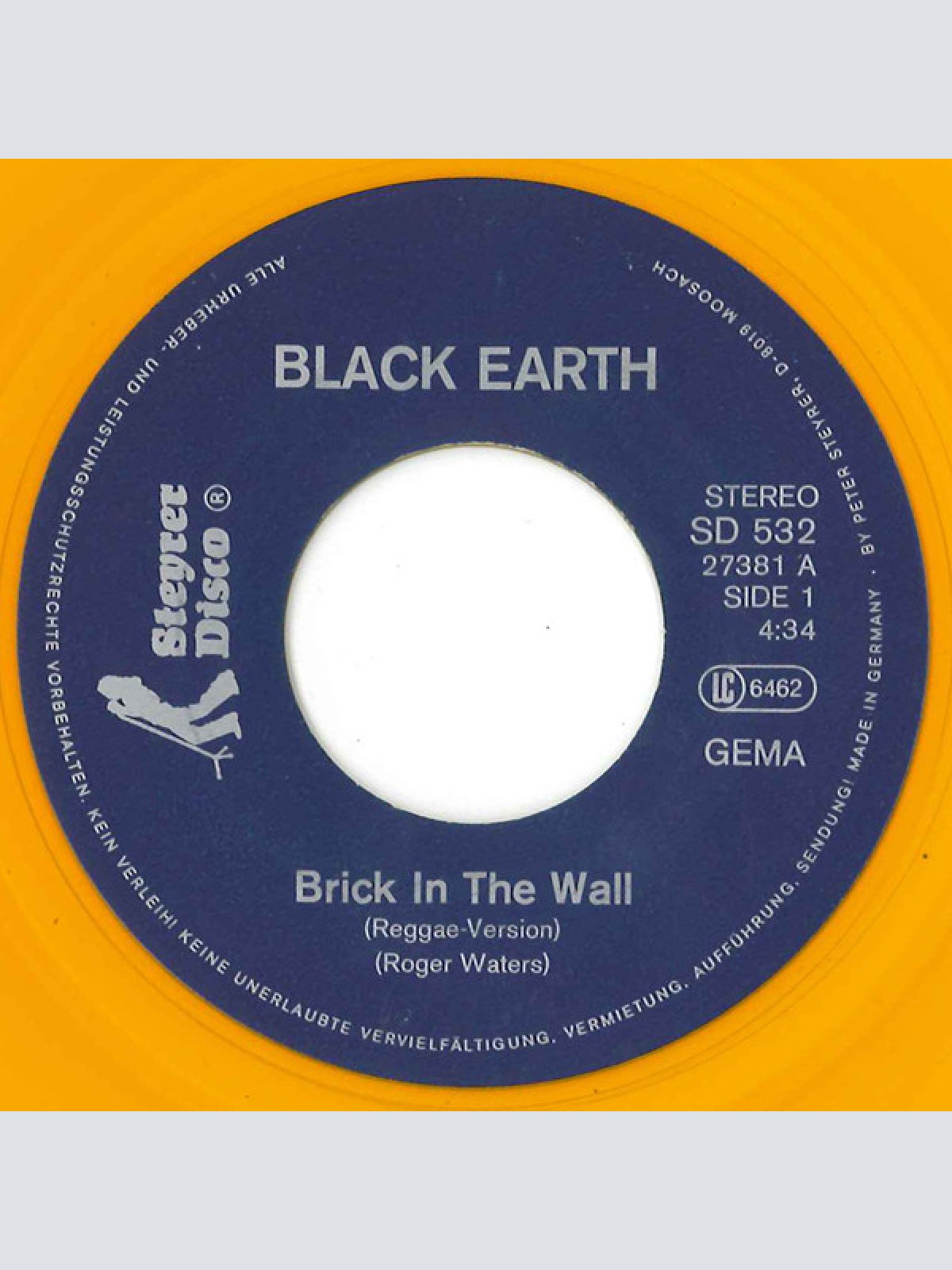Vinyl / Black Earth (2) - Brick In The Wall / I'll Sing For You