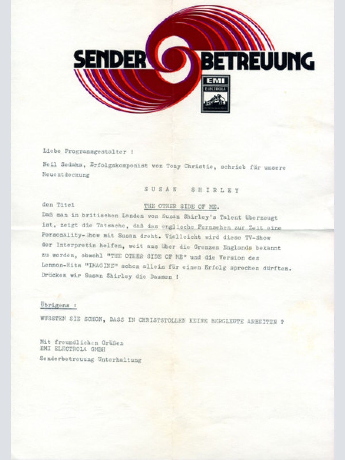 Vinyl / Susan Shirley - The Other Side Of Me