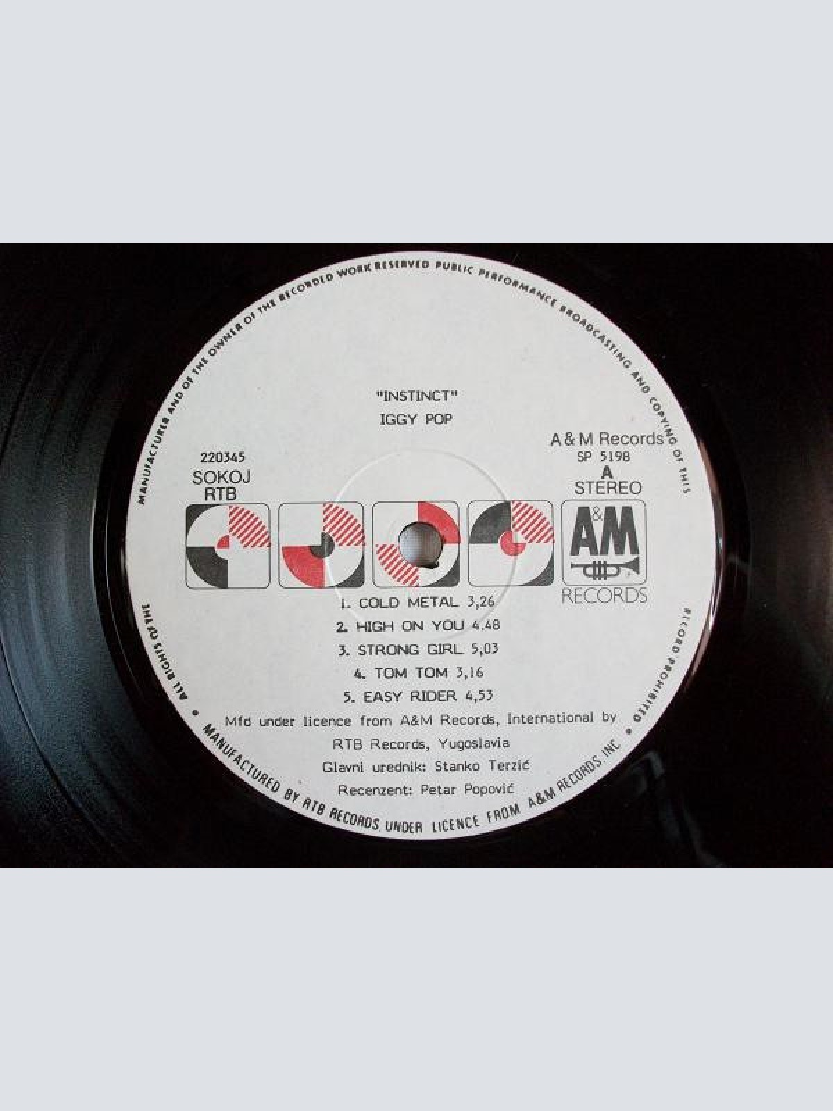 Vinyl / Iggy Pop - Instinct