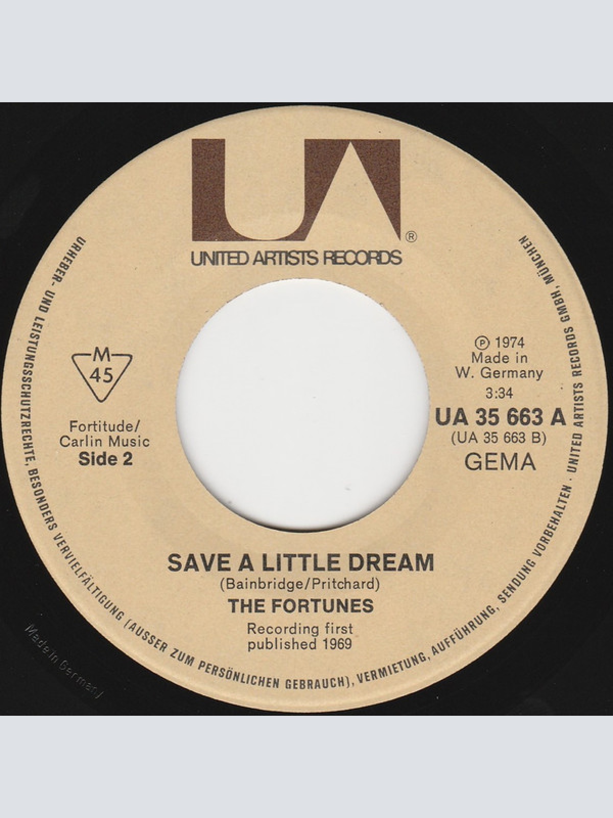 Vinyl / The Fortunes - Seasons In The Sun