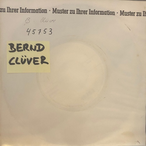 Vinyl / Bernd Clüver - Denkst Du Vielleicht, Ich Bin Aus Stein