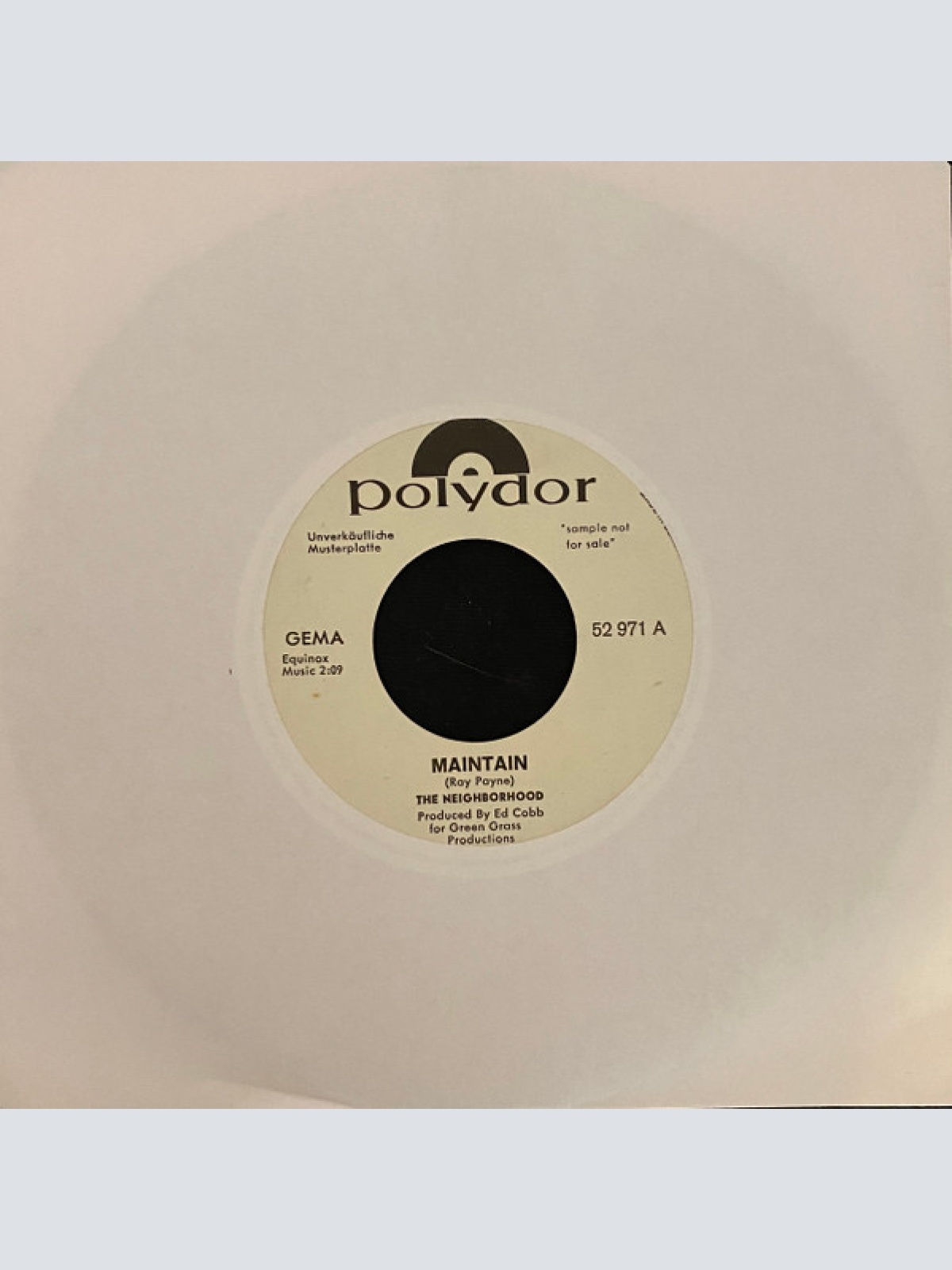 Vinyl / The Neighborhood - Maintain