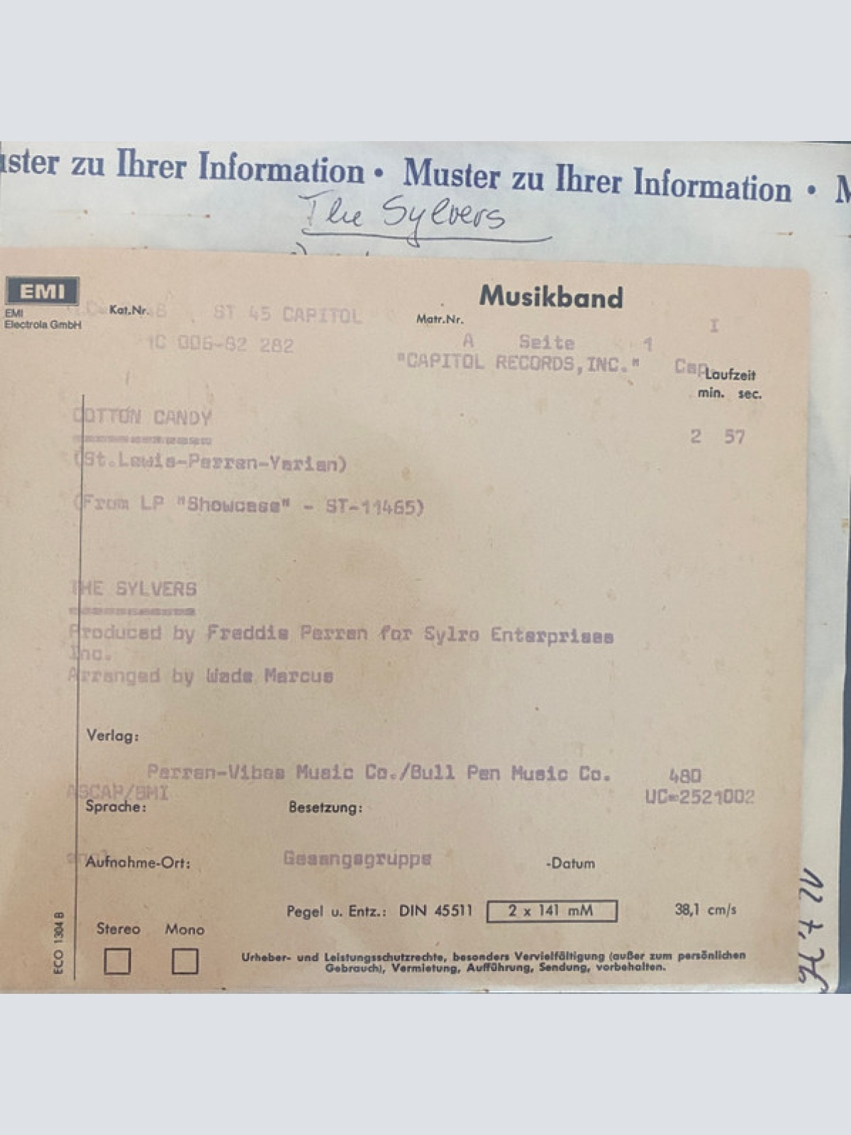 Vinyl / The Sylvers - Cotton Candy