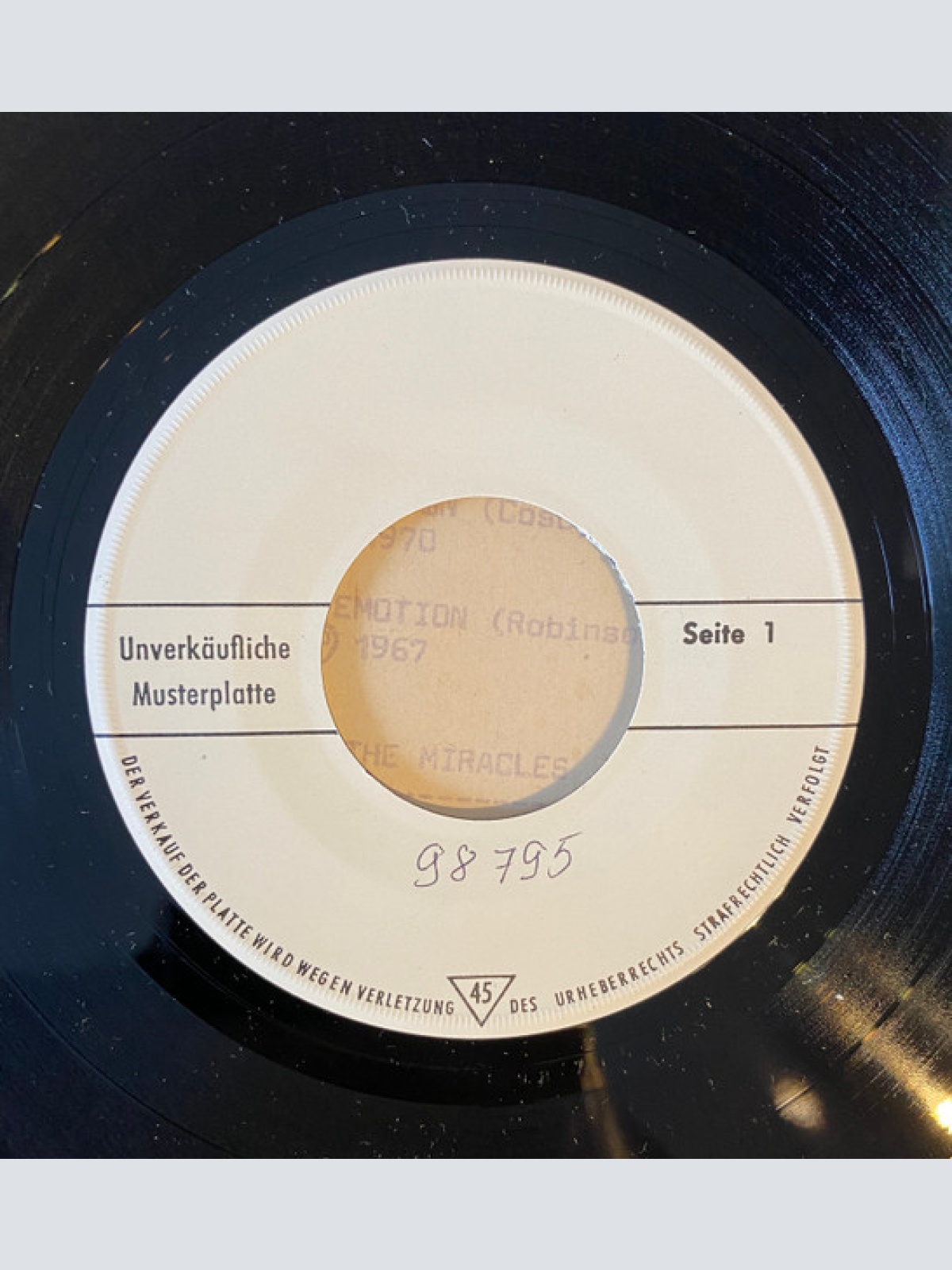 Vinyl / Smokey Robinson & The Miracles - The Tracks Of My Tears