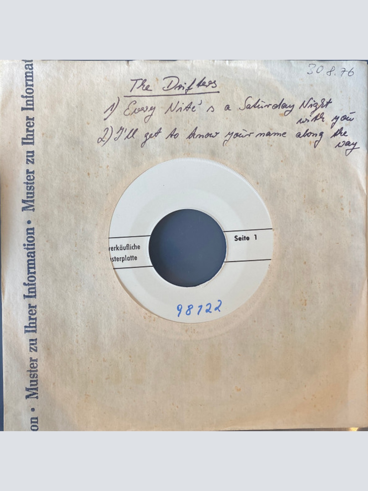 Vinyl / The Drifters - Every Nite's A Saturday Night With You