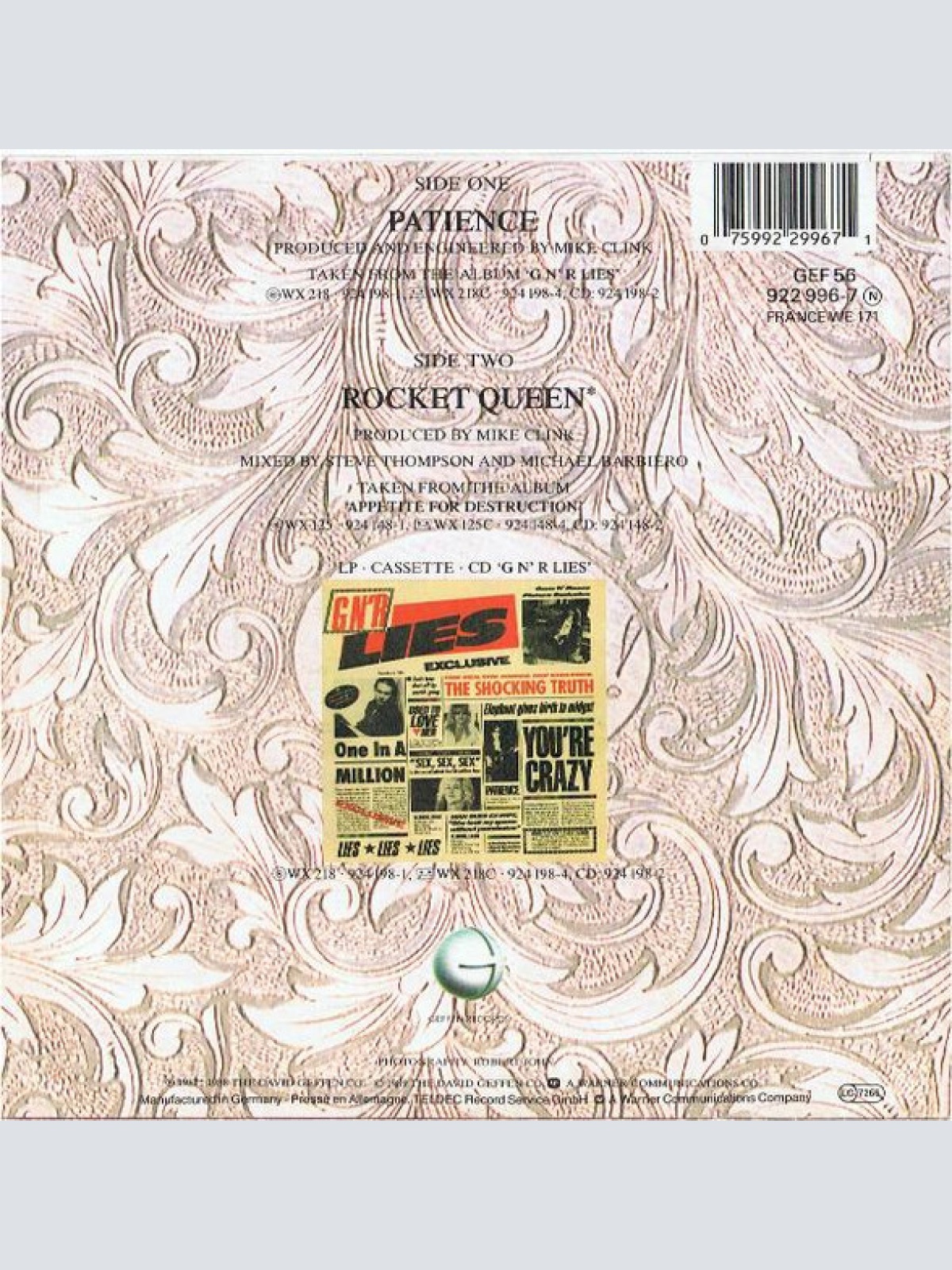 Vinyl / Guns N' Roses - Patience