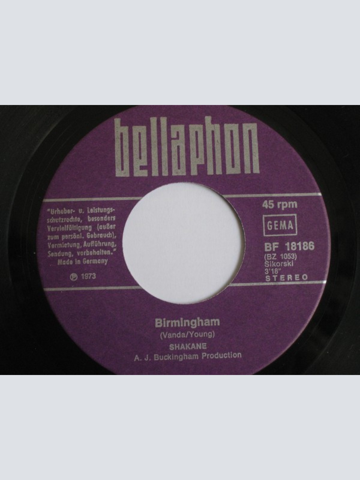 Vinyl / Shakane - Birmingham / You Go Your Way