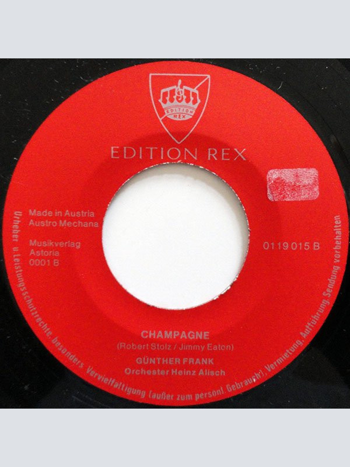 Vinyl / Günther Frank, Orchester Heinz Alisch - Abends Brauch Ich Liebe