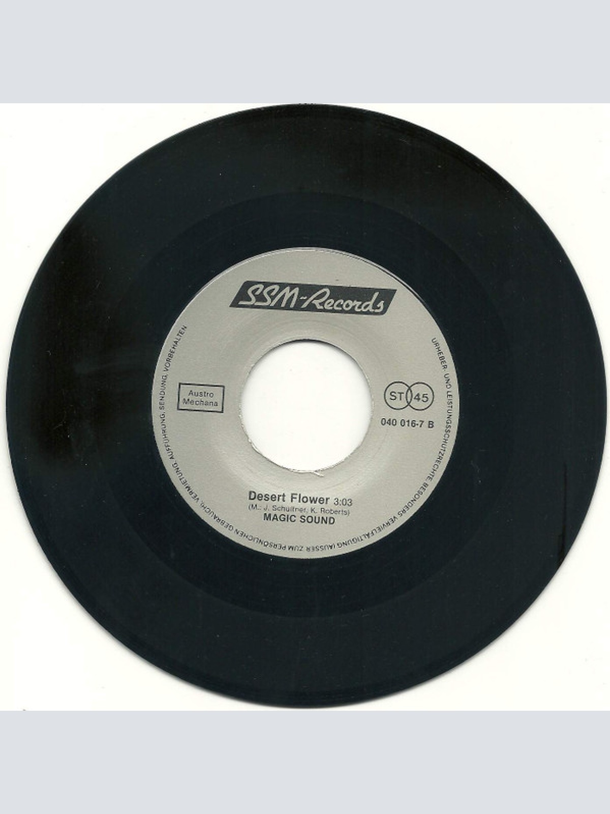 Vinyl / Magic Sound (2) - Happy Girl From Vienna / Desert Flower