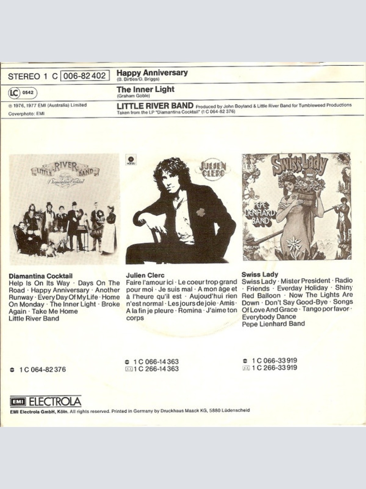 Vinyl / Little River Band - Happy Anniversary