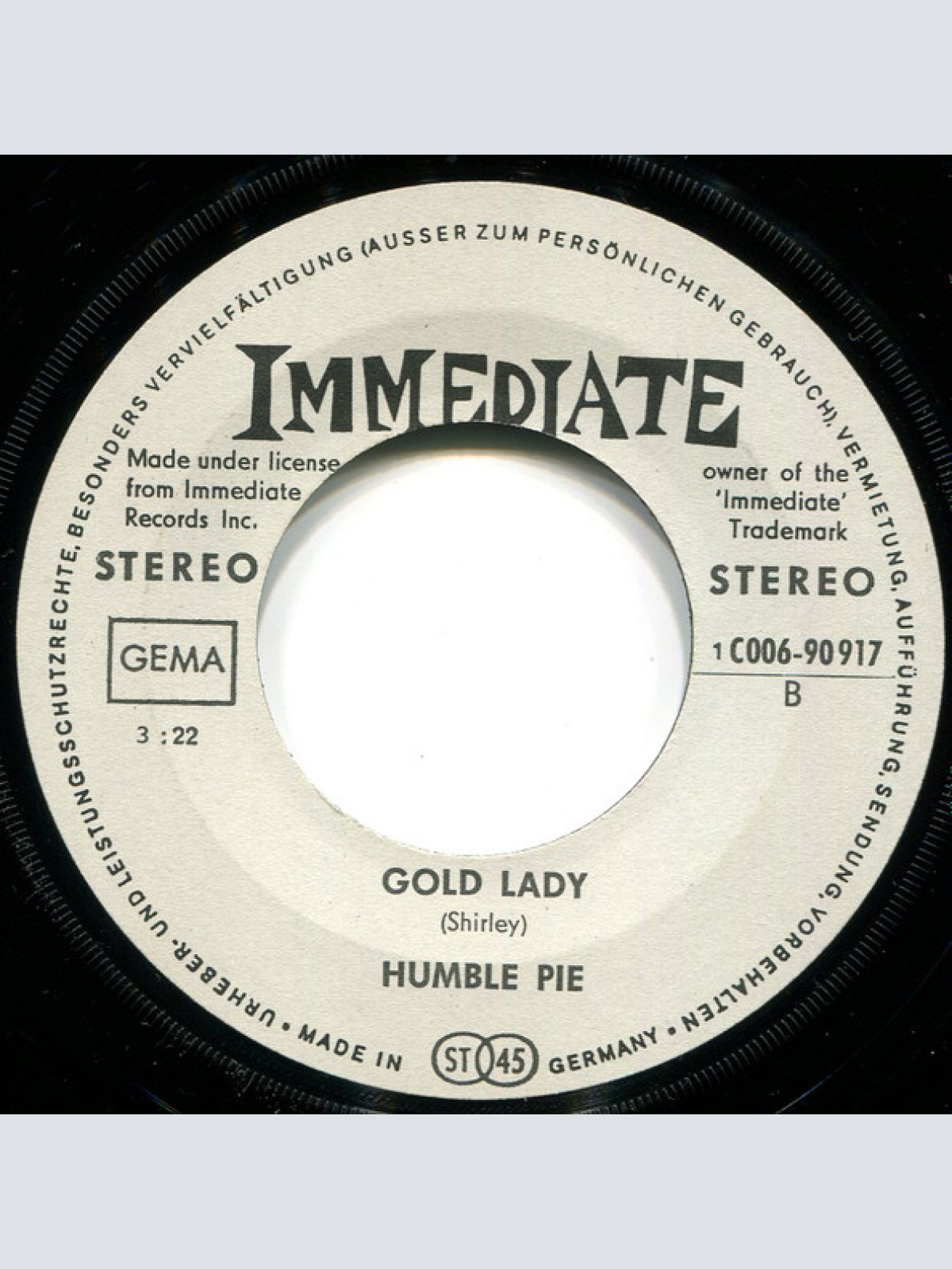Vinyl / Humble Pie - The Sad Bag Of Shaky Jake / Cold Lady