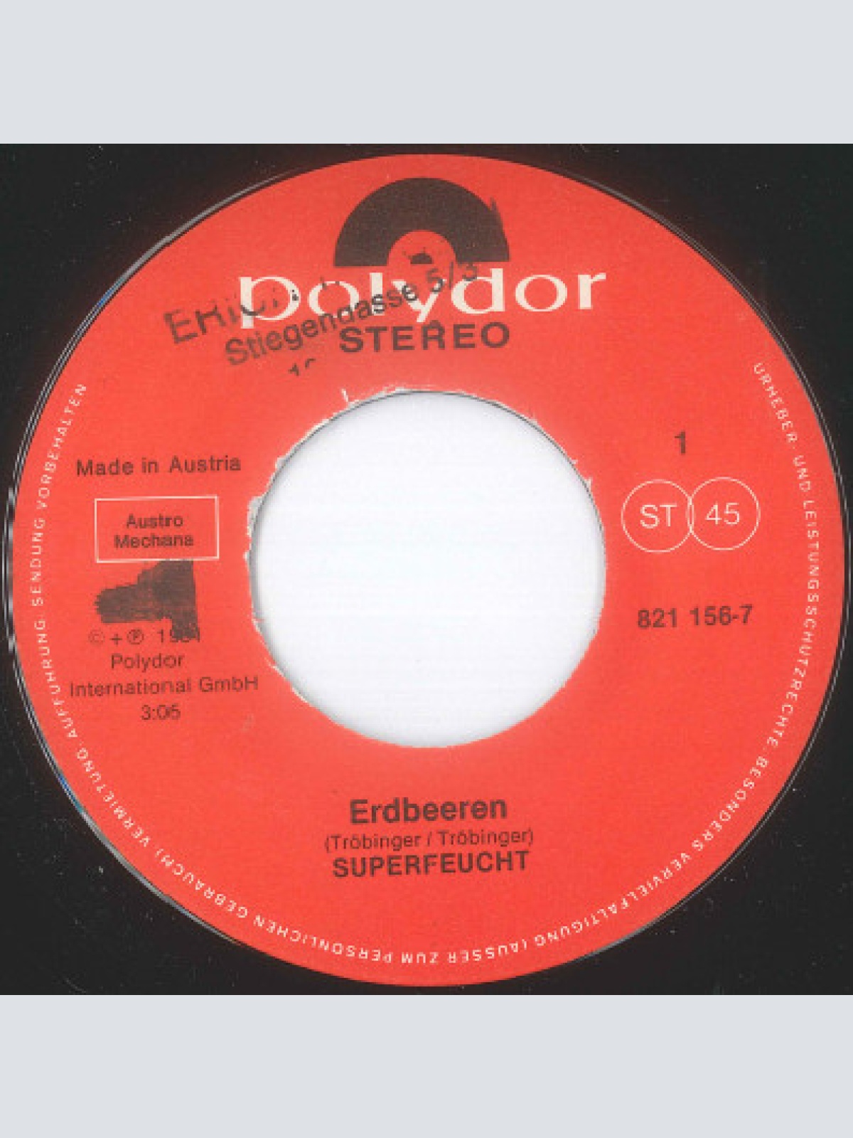 Vinyl / Superfeucht - Erdbeeren
