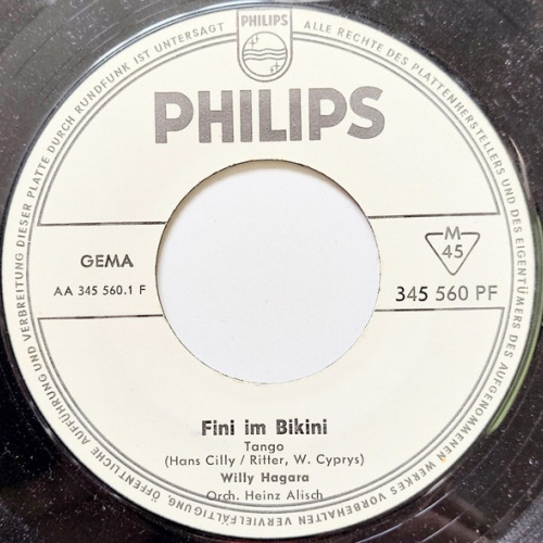 Vinyl / Willy Hagara - Fini Im Bikini