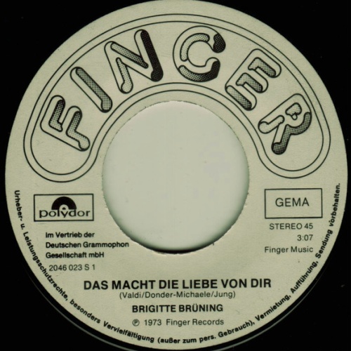 Vinyl / Brigitte Brüning - Das Macht Die Liebe Von Dir