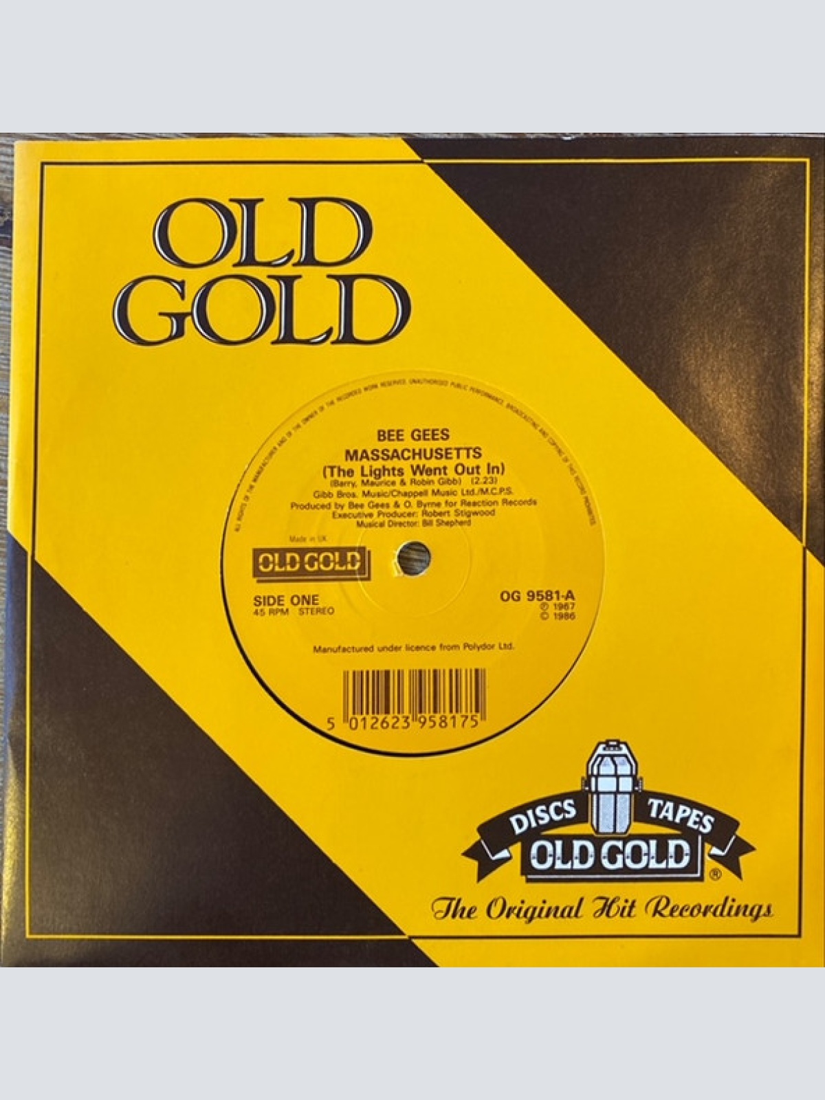 Vinyl / Bee Gees - Massachusetts (The lights went out in) / New York mining disaster 1941