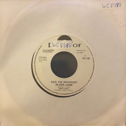 Vinyl / René Carol - Sag' Die Wahrheit