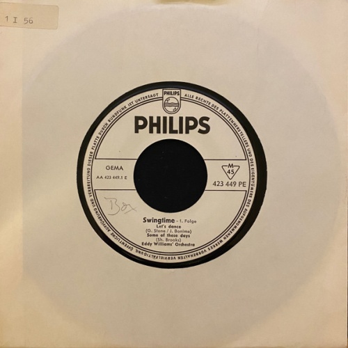 Vinyl / Eddy Williams' Orchestra - Swingtime 1