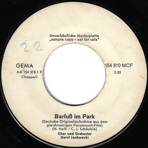 Vinyl / Chor Und Orchester Horst Jankowski - Barfuß Im Park