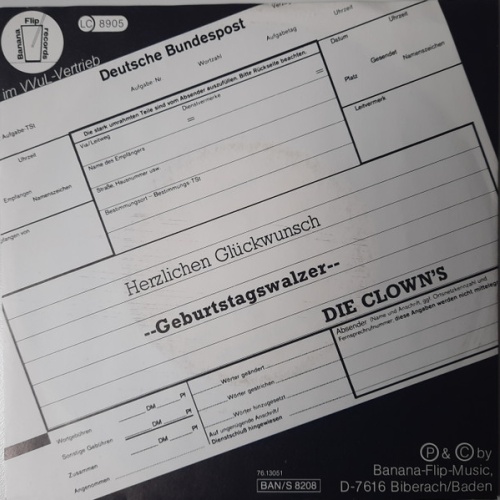 Vinyl / Die Clown's - Geburtstagswalzer