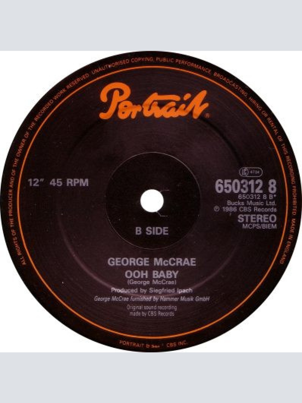 Vinyl / George McCrae - Rock Your Baby