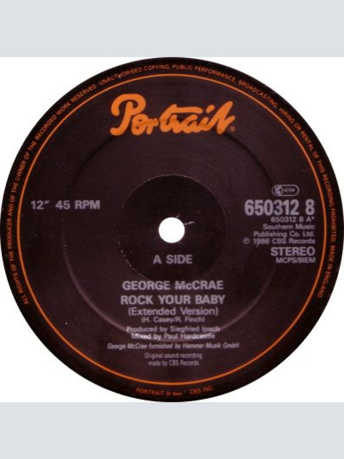 Vinyl / George McCrae - Rock Your Baby