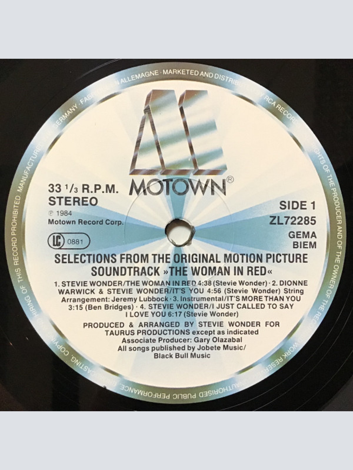 Vinyl / Stevie Wonder - The Woman In Red (Selections From The Original Motion Picture Soundtrack)