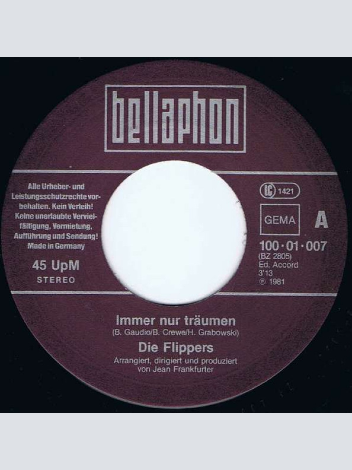 Vinyl / Die Flippers - Immer Nur Träumen